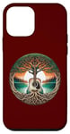 Coque pour iPhone 12 mini Folk Music In Nature By A Lake Guitare acoustique hippie