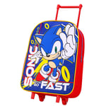 SONIC THE HEDGEHOG Kids Suitcase Holiday Travel Hand Luggage Trolley Bags