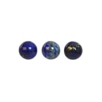 Cabochon, naturlig lapis lazuli, ca 8mm rund, 1st blå