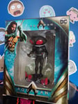 DC COMICS Statue Bobble Head De Black Manta Aquaman Figurine Peint à Main 10CM