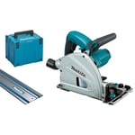 Scie plongeante 1300W Ø165 mm (1 x rail de guidage) sacoche et coffret Makita SP6000J1X