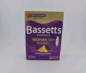 Bassetts Vitamins Woman 50+ Multivitamins - 30 Chewable Pastilles, Orange &...