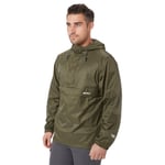 Peter Storm Mens Waterproof, Lightweight & Packable Cagoule with Large Zipped Pocket - Green Polyamide - Size Large