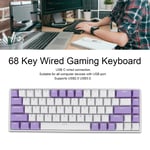 68 Keys Red Switch Mechanical Keyboard RGB 60 Percent USB C Wired Gaming Key New