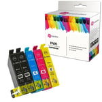 5 Pk Compatible Ink Cartridge For Epson 16xl Workforce Wf-2540wf Wf-2650dwf