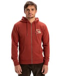 Quiksilver Polaire à Fermeture éclair Graphic Mix Hoodie Zip Homme Marron XS