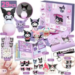 2024 Julkalender Kuromi My Melody Cinnamoroll Sanrio Leksakstillbehör Julnedräkningskalender Barnpresenter Kuromi