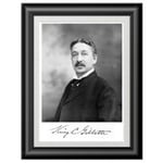 Barba Prints - Black & White Portrait of King C Gillette 13x18 cm