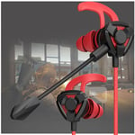 G20 Gaming Écouteur 3.5mm Pour Pubg PS4 CSGO Casque Jeux Casque 7.1 Avec Micro Contrôle Du Volume Universel PC Gamer Casque G6 / 9-G20 rouge