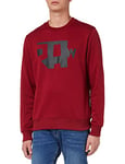 G-STAR RAW Men's Abstract RAW Sweatshirt, Red (chateaux red D22230-A613-1330), S