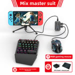 Conconvertisseur De Télécommande De Console Ps4 Jiaying Black+K9 Mechanical Keyboard+G2 Game Mouse Pour Ps3/Ps4/Ps5/Xboxone/Switch