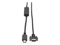 Eaton Tripp Lite Series HDMI to VGA Active Adapter Cable (HDMI to Low-Profile HD15 M/M), 6 ft. (1.8 m) - Câble adaptateur - HDMI mâle pour HD-15 (VGA) mâle - 1.83 m - blindé - noir - vis moletées