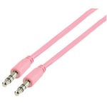 1m Pink 3.5mm Stereo Jack Plug to Plug Aux Cable for MP3 Player Car iPhone iPod