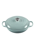 Le Creuset - Signature støpejernsgryte buffet 30 cm 3,5L sea salt