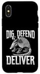 Coque pour iPhone X/XS Déguisement Tatou Animal Armadillos