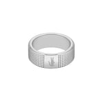 Lacoste Bague pour Homme Collection STENCIL en Acier inoxidable - 2040195J