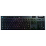 Logitech G915 LIGHTSPEED Wireless RGB Mechanical Gaming Keyboard - GL Tactile, Black