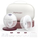 Momcozy M5 Tire-Lait Mains Libres de la Bouche de Bébé Bride à Double Étanchéité Avec 3 Modes et 9 Niveaux, Tire-Lait Électrique Portable - 24 mm (2, Violet)