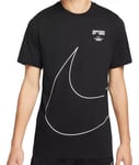 Nike SWOOSH Men's Sportswear T-Shirt DZ2883-010 SIZE LARGE - BRAND NEW