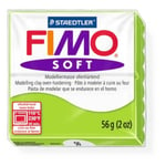 Staedtler Fimo Soft Apple Green (50) Oven Bake Modelling Clay Moulding Block 56g