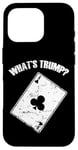 Coque pour iPhone 16 Pro Qu'est-ce que Trump? Euchre Jeu de cartes