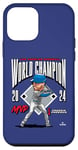 Coque pour iPhone 12 mini Champion du monde de Los Angeles 24 | Freddie Freeman | MLBWS24FF