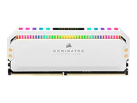 Corsair Dominator Platinum RGB 32 Go (4x8 Go) DDR4 3200 (PC4-25600) C16 1.35V Mémoire de Bureau - Blanc