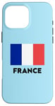 Coque pour iPhone 16 Pro Max Drapeau France Bleu Blanc Rouge