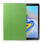 Samsung Galaxy Tab A 10.5 skyddshölje syntetläder stående - Grön