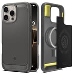 Spigen Rugged Armor MagFit Case for iPhone 16 Pro Max, Compatible with MagSafe Accessories - Grey