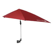 Sport-Brella Versa-Brella Parapluie réglable SPF 50+ avec pince universelle, XL, rouge brique réfractaire