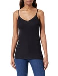 Vila Women's Vidaisy Lace Singlet-Noos Top, Black, XXL