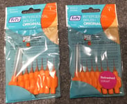 Stocking Filler Tooth Picks Tepe Interdental Brushes ORANGE Size 1  x 4 Packs