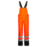 Lyngsøe PU regnoverall LR3059, High-Vis orange/marin, kl2, M