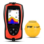 Lucky Portable Fishfinder Colour LCD 45M Depth Wireless Sonar Carp Fish Finder