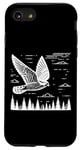 Coque pour iPhone SE (2020) / 7 / 8 Line Art Oiseau et ornithologue Common Nighthawk