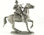 Ww2 German Soldier On Horse. Tin Toy Soldiers. 54 1/32