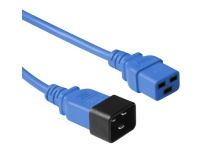 MicroConnect - Strömkabel - IEC 60320 C20 till IEC 60320 C19 - 1.8 m - blå