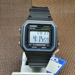 Casio W-217H-1A Illuminator Alarm Chronograph Black Resin Digital Watch