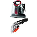 BISSELL SpotClean ProHeat Nettoyeur des Taches portatif, 2.5 litres, Titane et Rouge + Outil Longue Portée 2367