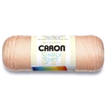 Caron Pelote de fils à tricoter douce, 170 g/Pelote de 28 m, 6 oz, Pêche (Country Peach)