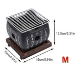 Petit Barbecue Portable,réchaud à charbon de bois,pour Camping en plein air,randonnée,maison,Cuisine japonaise,réchaud à alcool - Type M