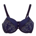 BOUX AVENUE BOOST PUSH UP BRA KEISHA PLUNGE BRA - 34D BLACK BLUE SEXY ULTRABOOST