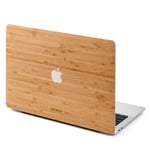 Cover MacBook 16 pouces adhésive en bois naturel : bambou - Robuste, anti-chocs et rayures - Modèles : MacBook Pro 16" 2019