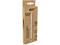 Bic Cristal Renew, Klips, Tynn Spiss, Gjenfyllbar, Sort, 1 Stykker