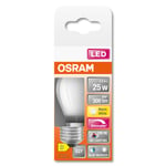 Dimbar klotlampa LED E27 Osram, varmvit