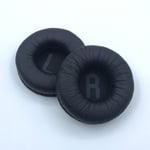 Earpads Coussinets de Rechange Coussinets d'oreille Oreillette de Remplacement Coussins en Mousse pour Casque Jabra Jabra MOVE Wireless Evolve 20se 30II cuir froissé + éponge ordinaire, noir