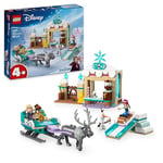 LEGO ǀ Disney La Reine des neiges L’Aventure en traîneau d’Anna - Jouet de Construction pour Filles dès 4 Ans - Stand de Chocolat Chaud avec Mini-poupée de Kristoff et Figurines d’Olaf et Sven 43256