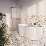 Frittstående badekar LEONORA 170x80, Hvit