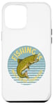 Coque pour iPhone 12 Pro Max Pêche sautant poisson pêche à la ligne art saut truite pêche